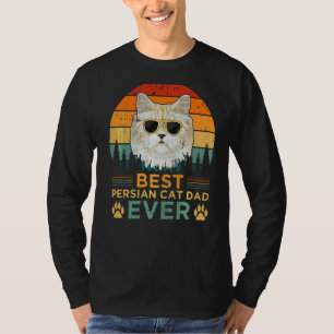 Mens Retro Style Best Persian Cat Dad Ever Father' T-Shirt