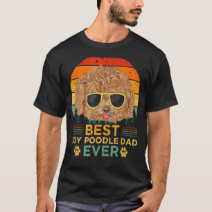 Mens Retro Style Best Toy Poodle Dad Ever Father's T-Shirt