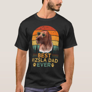 Mens Retro Style Best Vizsla Dad Ever Father's Day T-Shirt
