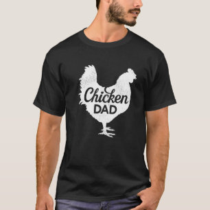 Mens Retro Style Chicken Bird Chicken Dad Father' T-Shirt