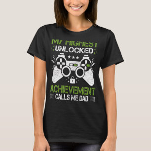 Mens Retro Style Video Game Gamer Dad Father's Da T-Shirt