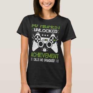 Mens Retro Style Video Game  Gamer Grandaddy Fathe T-Shirt