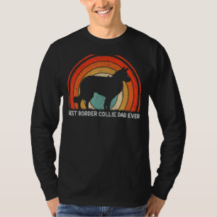 Mens Retro Style Vintage Best Border Collie Dad Ev T-Shirt