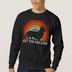 Mens Retro Style Vintage Best Corgi Dad Ever Fathe Sweatshirt