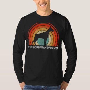 Mens Retro Style Vintage Best Doberman Dad Ever Fa T-Shirt