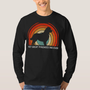 Mens Retro Style Vintage Best Great Pyrenees Dad E T-Shirt