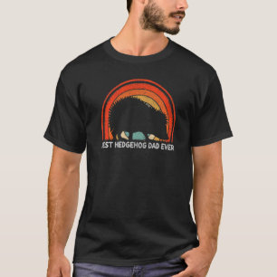 Mens Retro Style Vintage Best Hedgehog Dad Ever Fa T-Shirt