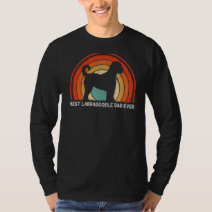 Mens Retro Style Vintage Best Labradoodle Dad Ever T-Shirt