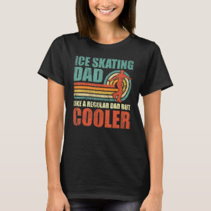 Mens Retro Style Vintage Ice Skating Dad Father's  T-Shirt