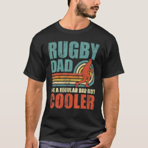 Mens Retro Style Vintage Rugby Dad Father's Day T-Shirt