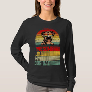 Mens Retro Vintage Awesome Like My Boxer Dog Dad T-Shirt