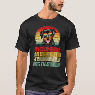 Mens Retro Vintage Awesome Like My Rottweiler Dog T-Shirt
