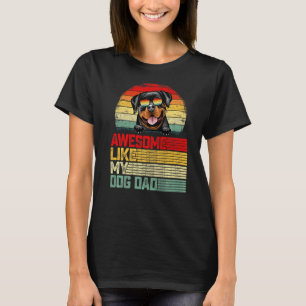 Mens Retro Vintage Awesome Like My Rottweiler Dog  T-Shirt