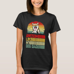 Mens Retro Vintage Awesome Like My Shiba Inu Dog D T-Shirt