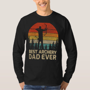 Mens Retro Vintage Best Archery Dad Ever Father's T-Shirt