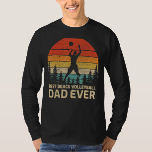 Mens Retro Vintage Best Beach Volleyball Dad Ever T-Shirt