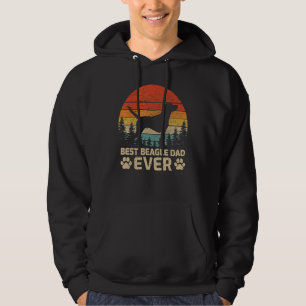 Mens Retro Vintage Best Beagle Dad Ever Father's D Hoodie
