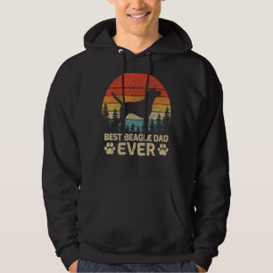 Mens Retro Vintage Best Beagle Dad Ever Father's D Hoodie