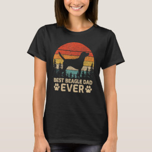 Mens Retro Vintage Best Beagle Dad Ever Father's D T-Shirt
