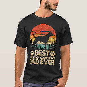 Mens Retro Vintage Best Bluetick Coonhound Dad Eve T-Shirt