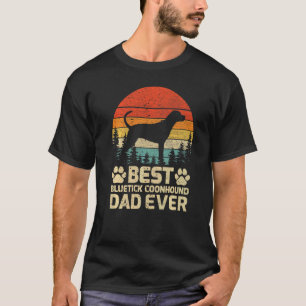 Mens Retro Vintage Best Bluetick Coonhound Dad Eve T-Shirt