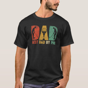 Mens Retro Vintage Best Dad By Par Golf Golfer Dad T-Shirt