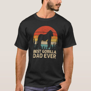 Mens Retro Vintage Best Gorilla Dad Ever Father's T-Shirt