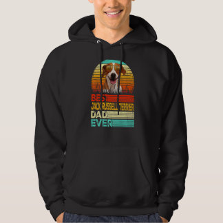 Mens Retro Vintage Best Jack Russell Terrier Dad E Hoodie