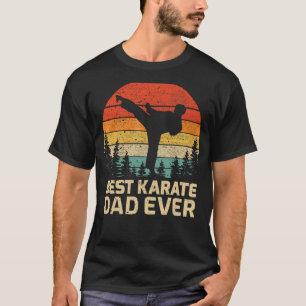 Mens Retro Vintage Best Karate Dad Ever Father's D T-Shirt