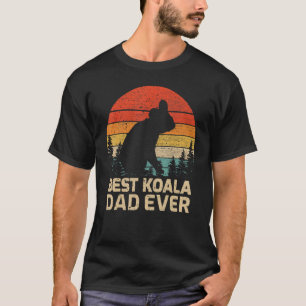 Mens Retro Vintage Best Koala Dad Ever Father's Da T-Shirt