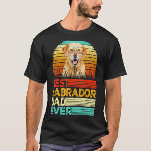 Mens Retro Vintage Best Labrador Dad Ever Fathers T-Shirt