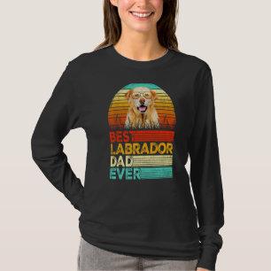 Mens Retro Vintage Best Labrador Dad Ever Fathers T-Shirt