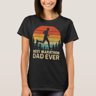 Mens Retro Vintage Best Marathon Dad Ever Father's T-Shirt