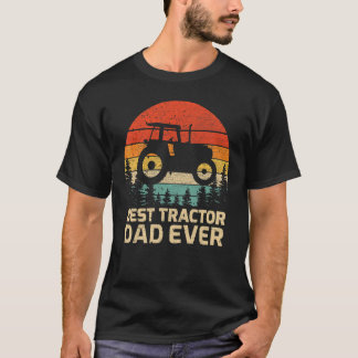 Mens Retro Vintage Best Tractor Dad Ever Father's  T-Shirt
