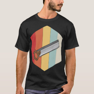 Mens Retro Vintage Handsaw Woodworking astronaut b T-Shirt