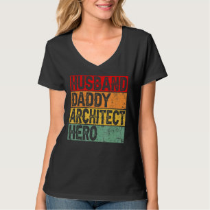 Mens Retro Vintage Husband Daddy Architect Father' T-Shirt