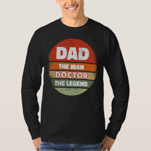 Mens Retro Vintage Legend Dad Doctor Grandpa Happy T-Shirt