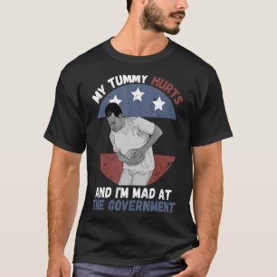 Mens Retro Vintage My Tummy Hurts And I'm Mad At T T-Shirt