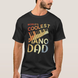 Mens Retro Vintage Piano Dad Quote For Pianist T-Shirt