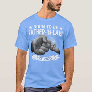 Mens Retro Vintage Soon To Be FatherInLaw Est 2023 T-Shirt