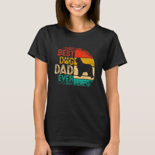 Mens Retro Vintage Sunset Best Newfoundland Dog Da T-Shirt
