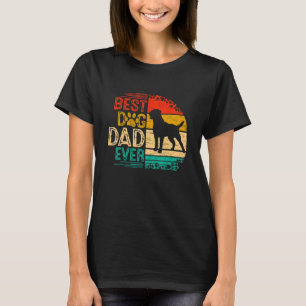 Mens Retro Vintage Sunset Best Rottweiler Dog Dad  T-Shirt