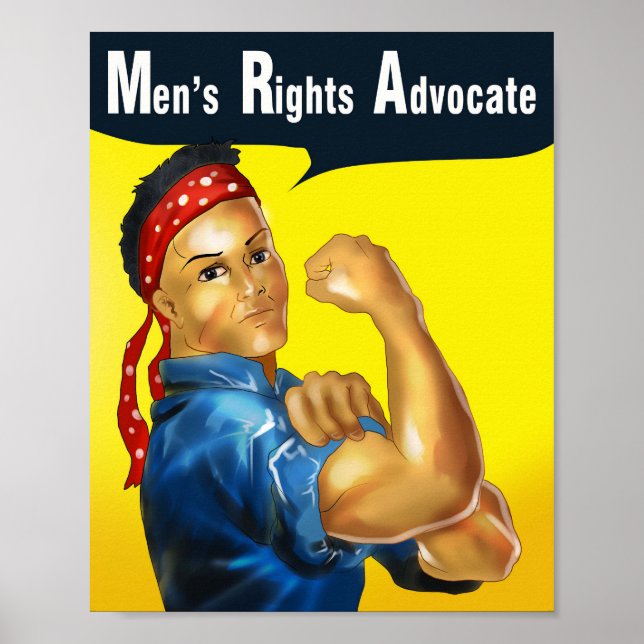 Men's Rights Advocate Poster (Front)
