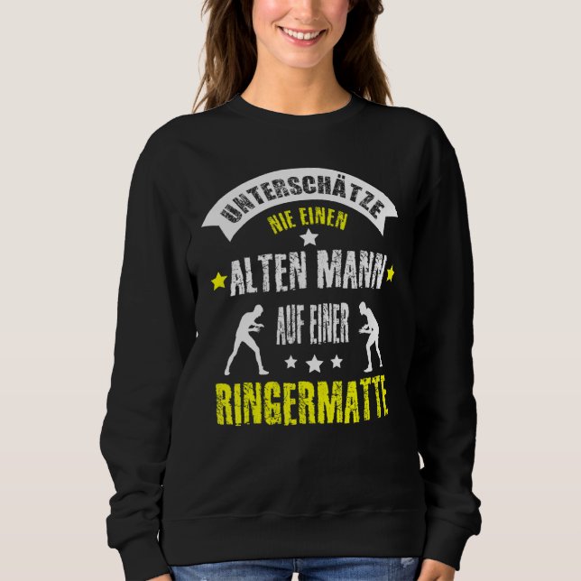 Mens Ringer  Ring Motif Ring Mat  Idea  1 Sweatshirt (Front)