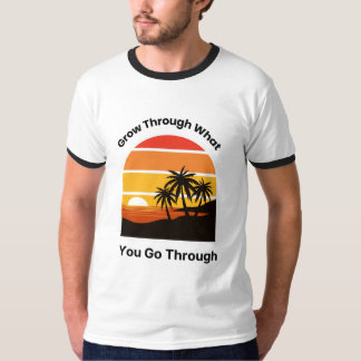 Men's Ringer T-Shirt Positive Mindset Gift for Men