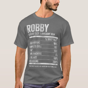 Mens Robby Nutrition Personalised Name Funny Name T-Shirt