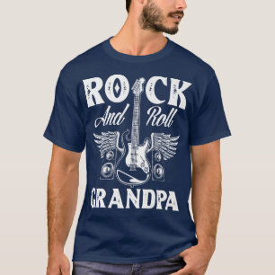 Mens Rock and Roll Grandpa Guitar Player Gift Gran T-Shirt