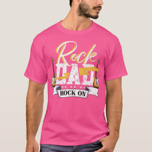 Mens Rock DadElectronic Rock Guitar 896 T-Shirt