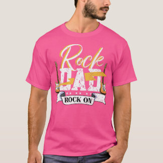 Mens Rock DadElectronic Rock Guitar 896 T-Shirt
