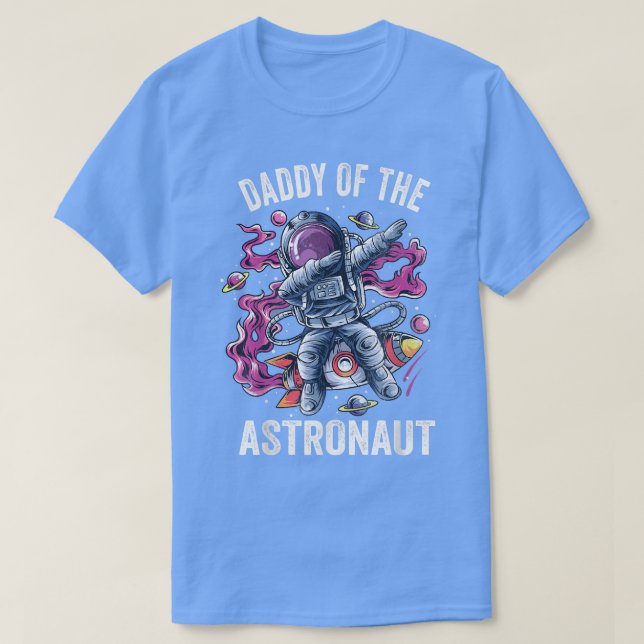 Mens Rocket Father Dad Daddy Man FaAstronaut  T-Shirt (Design Front)